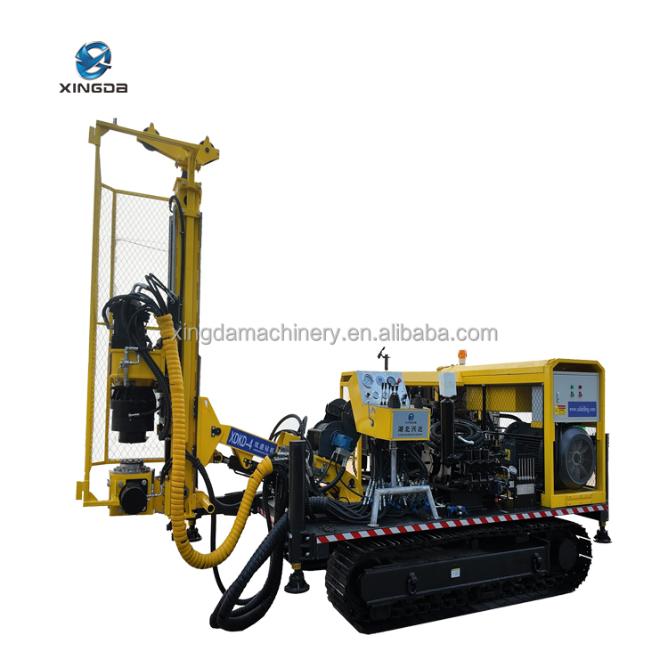 Steel Crawler Remote Control Walking 600m Hydraulic Tunnel Rock Core Sampling Machine